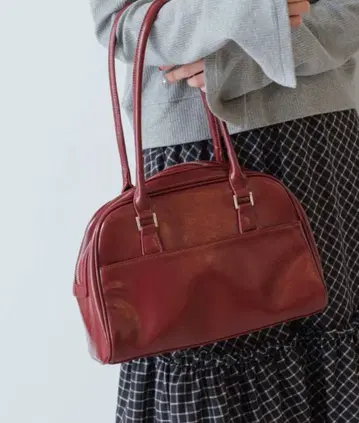 Kastane 슬릭 보스턴 백 버건디