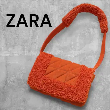 [ 새상품급 ] ZARA 오렌지 퀼팅 숄더백 소가죽
