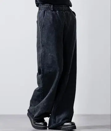 CLEL 헤비 웨이트 빈티지 디자인 스웨트 팬츠 블랙 계열/S