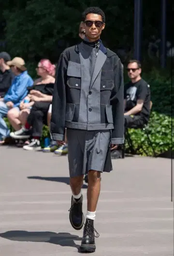 sacai 24SS Chalk Stripe Bonding Jacket