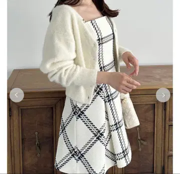 SNIDEL [WEB 한정판] 로빙 체크 미니 원피스