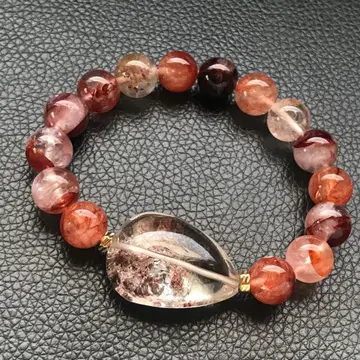 가든 쿼츠 헤마타이트 인 쿼츠 16cm