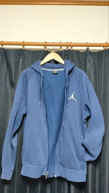 Jordan 네이비 풀 집업 후드티