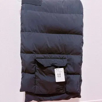 nouer 누에르 다운 머플러 블랙 미사용 택 포함