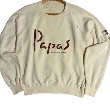 Papas 파파스 맨투맨 트레이닝복 양면 빅 로고