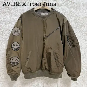 아비렉스 로아르건즈 콜라보 밀리터리 자켓 M 자수 패치