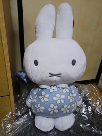 미피 봉제 인형 꽃무늬 생일