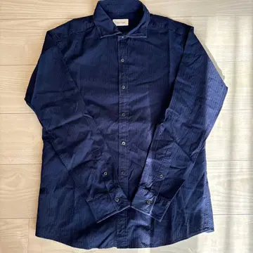 캘빈 클라인 네이비 긴팔 셔츠