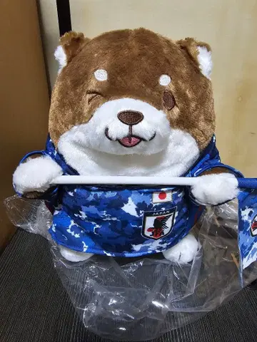 충견 모치시바 응원단 BIG 축구 일본 대표 Ver. 팥 봉제 인형