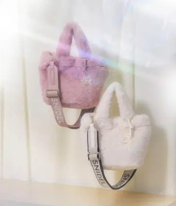 snidel 에코 퍼 백 숄더백 핑크