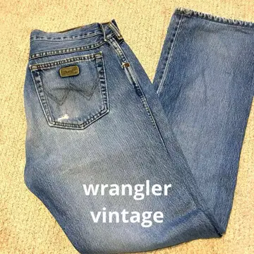 랭글러 빈티지 청바지 데미지