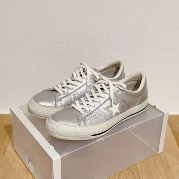 컨버스 와스타 J 한정판 모델 메탈릭 실버 레어템 26.5cm