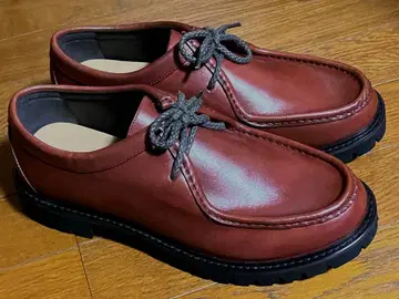 미사용 ARISTOPRIMO 티롤리안 신발 글로브 레더 레드 브라운