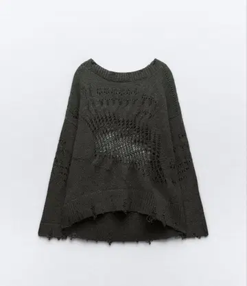 zara 데미지 가공 니트 스웨터 데미지 이펙트 무쿠에나
