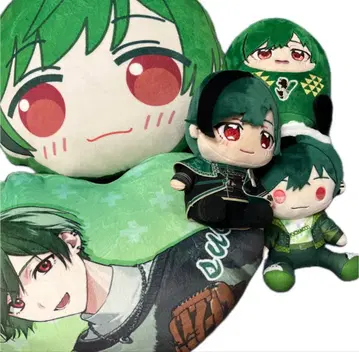 시쿠포니 2주년 라우완 산리오 봉제 인형 달마 쿠션 스치