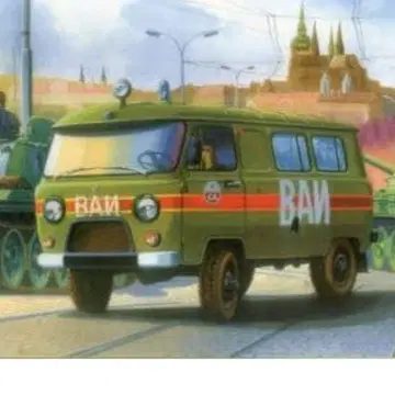 BILEK 1/35 UAZ-425 명령어 프라모델 밀리터리 밴