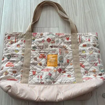 디즈니 음식 모티브 퀼팅 토트백 마더백