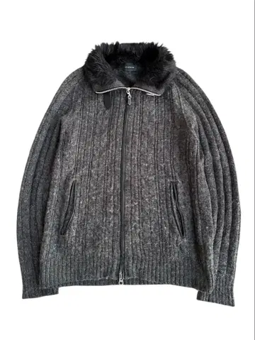 fur neck drivers knit
