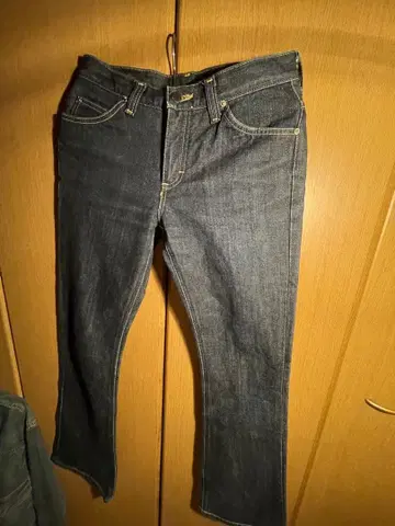 Lee 다크 블루 플레어 데님 팬츠