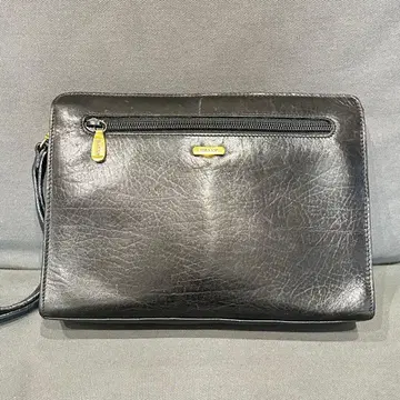 BALLY 블랙 가죽 세컨드백 클러치