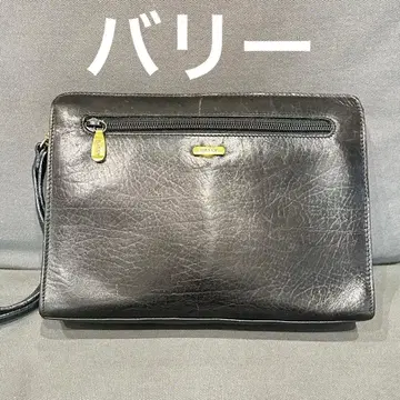 BALLY 블랙 가죽 세컨드백 클러치