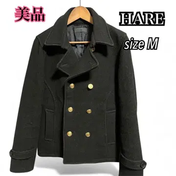 [새상품급] HARE 블랙 더블 브레스트 피코트 M 사이즈