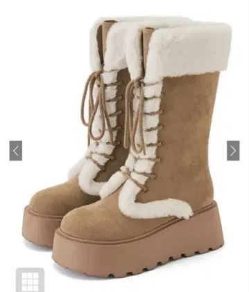 스웨이드 무스탕 레이스업 부츠 [zr1330] GRL 그레일 카멜