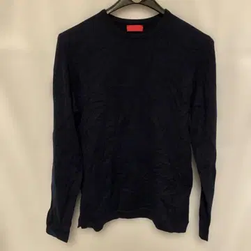 KATO AAA 얇은 소재 크루 니트 네이비