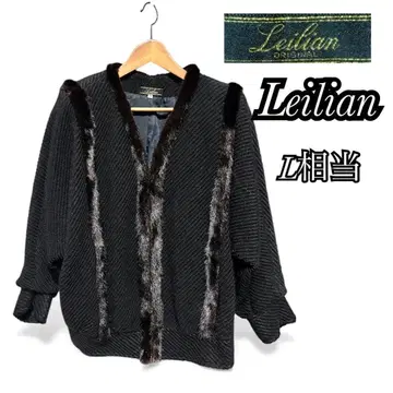 [ 새상품급 ] Leilian 퍼 니트 자켓 아우터