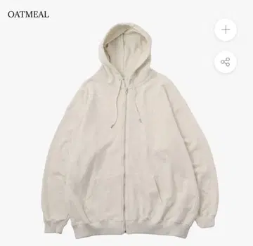 MUHAKU 무파구 10.0oz 파일 안감 후드티 오트밀 M