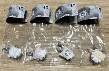 산리오 메지루시 액세서리 복슬복슬 스노우 4개 세트