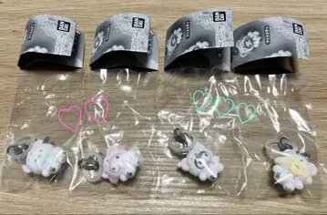 산리오 메지루시 액세서리 복슬복슬 스노우 4개 세트