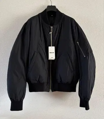 새상품급 MUJI LABO MA-1 다운 블루종 블랙 L 사이즈