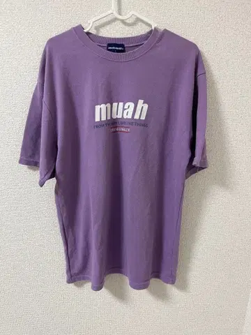 muahmuah 퍼플 반팔 T셔츠 F