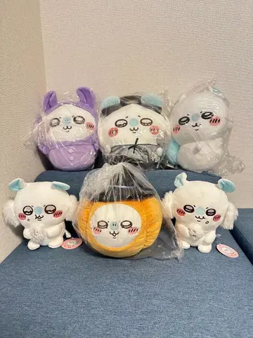 치이카와 (먼작귀) 운반해봐 BIG 봉제 인형 등 6점 세트 모몽가 파자