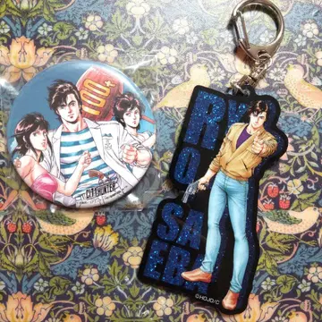 CITYHUNTER 대원화전 글리터 아크릴 키링 사에바 료