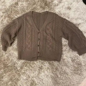 mysty woman 니트 가디건 브라운