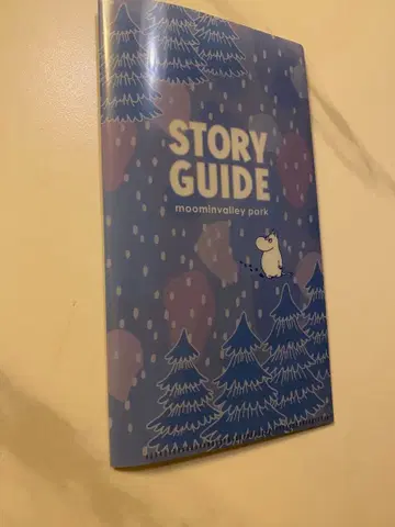 무민 밸리파크 팜플렛 클리어 파일 미니 지도 마스크 케이스