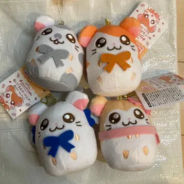 꼬마햄찌 봉제 인형 키링 전 4종 세트 다이소