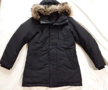 UNIQLO 에어 테크 다운 코트 S 퍼 포함 다운 자켓 블랙