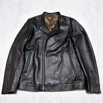 컨디션 최상 다케오 키쿠치 램 가죽 라이더 자켓 양가죽 XL 블랙