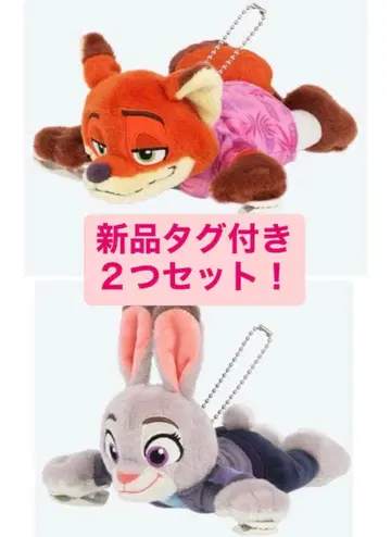 디즈니 신상 주토피아 닉 주디 붙는 어깨 봉제 인형