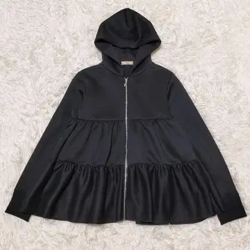 인기 스테디셀러 요리 종이상자 티어드 후드티 집업 블랙