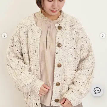 Samansa Mos2 컬러 네프 로 게이지 가디건