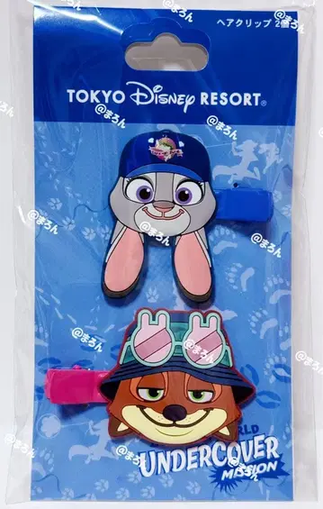 주토피아 2 헤어 클립 2개 디즈니 리조트 한정판