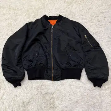 1756 알파인더스트리 MA-1 USA제 L 블랙 블랙