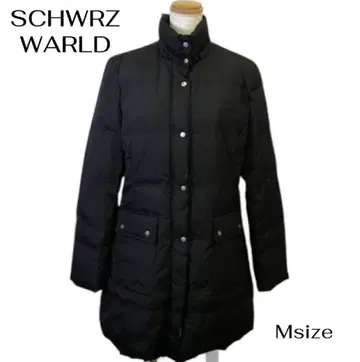 kk82 [ M ] SCHWRZ WARLD 블랙 롱 다운 자켓