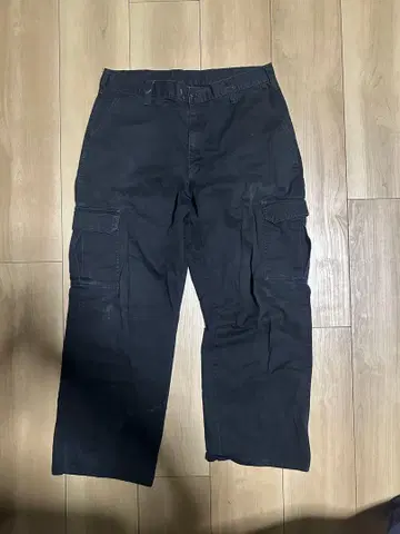 Dickies 블랙 카고 팬츠 34x30