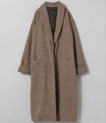 JEANASIS 지나시스 체크 무늬 롱 코트 F 사이즈