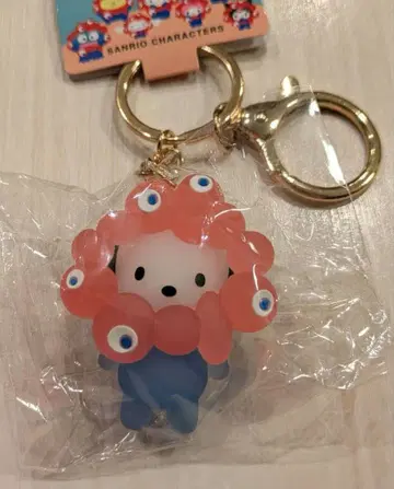 오사카 간사이 만박 입체 마스코트 클리어 컬러 키링 [ 포차코 ]